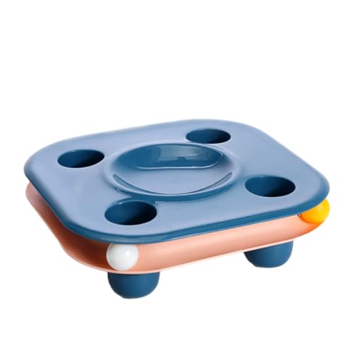 Interaktiver Hund Puzzle Schüssel, PP Anti-Ersticken Schüssel, Katze Bagger Slow Feeder mit Rolling Ball, Pet Slow Feeder Dish Bloat Stop Schalen für Haustiere Langsames Füttern von TABSIRAH