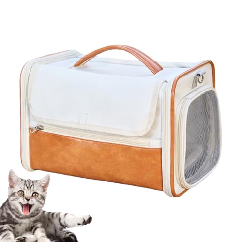 Katzentragetasche | Katzentransportträger | Atmungsaktiver Netzstoff Hundetransportkoffer für Welpen Kleintiere Kätzchen Frettchen Kaninchen Katzentragetasche | Katzentransportträger | Atmungsaktiver Netzstoff Hundetransportkoffer für Welpen Kleintiere Kätzchen Frettchen Kaninchen von TABSIRAH