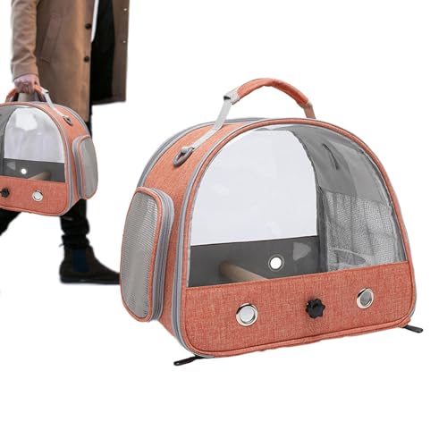 Vogel-Transportbox für Haustiere, transparent, atmungsaktiv, Reise-Vogelrucksack, Käfig für Vögel, kleine Haustiere, Hamster, Kaninchen, Papageien von TABSIRAH