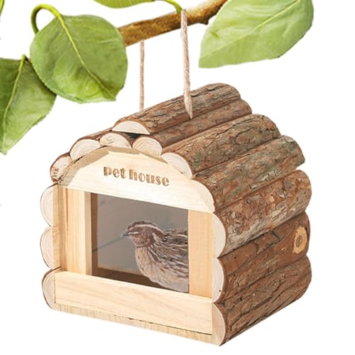 Vogelnistkasten Holz Vogelnester Behänge Vogelhaus Brutkasten Vogelkäfig | Outdoor Nistkasten für Vögel für Garten, Hof von TABSIRAH