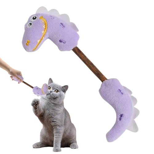 TADAYIM Cat Chew Toy, Catnip Toys,Netter Kätzchen Teaser Plüsch - Bissbeständige Innenunterhaltungszubehör, Kinderstöcke, Haustierkauen Ball für die Mundgesundheit von Katzen von TADAYIM