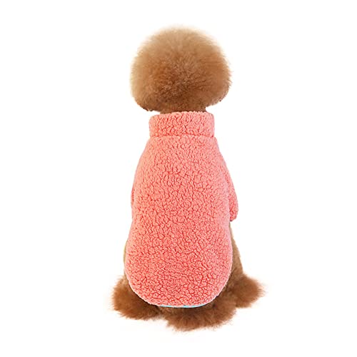 Jumpsuit für kleine Hunde und Katzen, niedlich, warmer Wintermantel für kleine und mittelgroße Haustiere, Haustier-Jumpsuits für kleine Hunde und Katzen (Orange, M) von TAHUAON