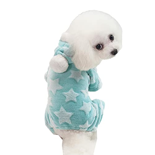 Kleiner Hundepullover für den Winter, warmer Strickpullover, Welpen-Kleidung, weiche Baumwolle, für Chihuahua, Hundejacke, Bekleidung für Hunde, Mädchen, Jungen, Grün, Größe L (US) von TAHUAON