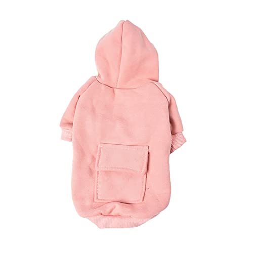 Mädchen Hund Kleidung Teddy Bomei Winter Kleidung Haustier Hund Warme Jacke Kleine Hunde Winter Kleidung (L, Rosa) von TAHUAON