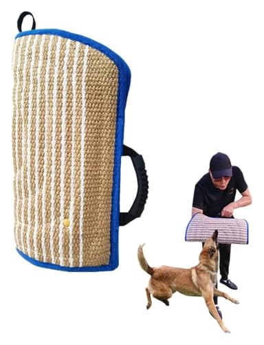 TAIPINGOZ Hundebiss Ärmel Schlepper, Hund beißt Sleeve, Hunde Springtrainingsgerät, Arm Jute Kauspielzeug Zerrspielzeug for Arbeitshund Pitbull Deutsch(Blue) von TAIPINGOZ