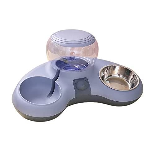 TAKOXIA Doppel-Futternäpfe für den Innenbereich und automatischer Wasserspender für Haustiere, zum Fressen und Trinken, verschiedene Farben zur Auswahl von TAKOXIA