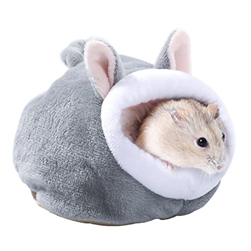 TAKOXIA Hamster-Hängematte für den Winter, warmer Samt, für kleine Haustiere, Schlafnest, Bett für Meerschweinchen, Igelkäfig, Zubehör von TAKOXIA