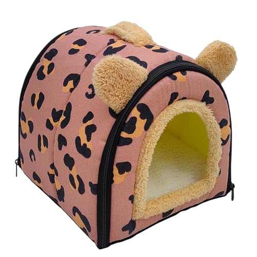 TAKOXIA Hamster-Schlafbett, Kleintierversteck für den Winter, warmes Spielzelt, Bettwäsche, Lebensraum, Dekoration für Eichhörnchen, Chinchillas von TAKOXIA