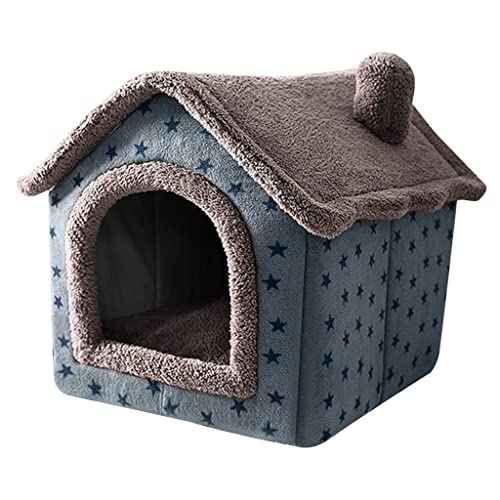 TAKOXIA Haustierhaus für den Innenbereich, gemütliches Bett, warmes Höhlennest, zum Schlafen für Welpen und kleine Hunde, abnehmbar, leicht zu befestigen von TAKOXIA
