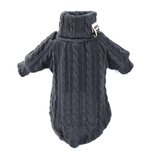 TAKOXIA Hundepullover für den Winter, warme Hundekleidung für kleine Hunde, Rollkragen, winddicht, Haustierkleidung, Kätzchen, Katzen, Weihnachtspullover von TAKOXIA