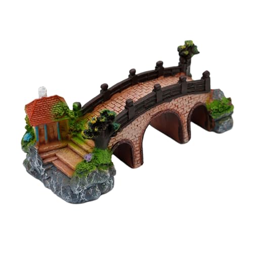 TAKOXIA Künstliche Höhle, Brücke, Höhle, Verstecke, Aquarium-Dekorationen für Aquarium, Terrarium, Garnelen, Verstecke, Ornamente von TAKOXIA