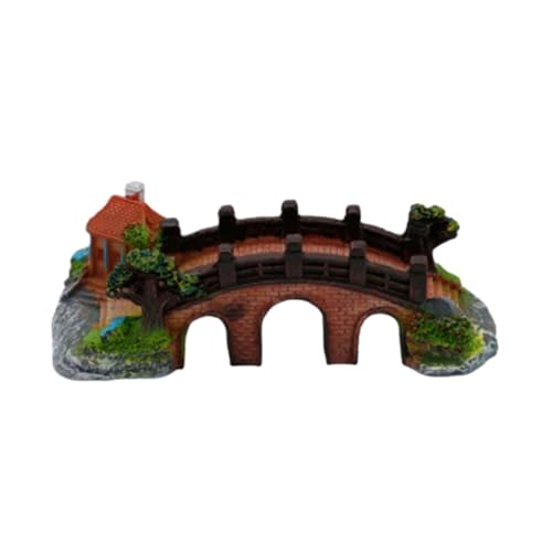 TAKOXIA Künstliche Höhle, Brücke, Höhle, Verstecke, Aquarium-Dekorationen für Aquarium, Terrarium, Garnelen, Verstecke, Ornamente von TAKOXIA