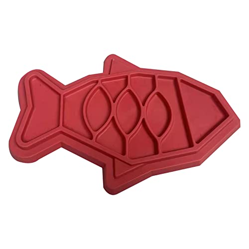 TAKOXIA Pet Slow Eating Feeder Fish Bone Shape Dog l for ls with Waterer Treat Mat Healthy Interactive for Dog for von TAKOXIA