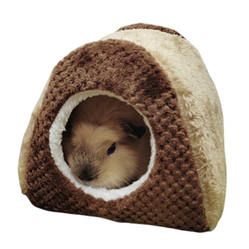 TAKOXIA Warmes Bett für Hamster, Hängematte, kleines Haustier, Plüschhaus, Käfigzubehör für Meerschweinchen, Frettchen, Eichhörnchen von TAKOXIA