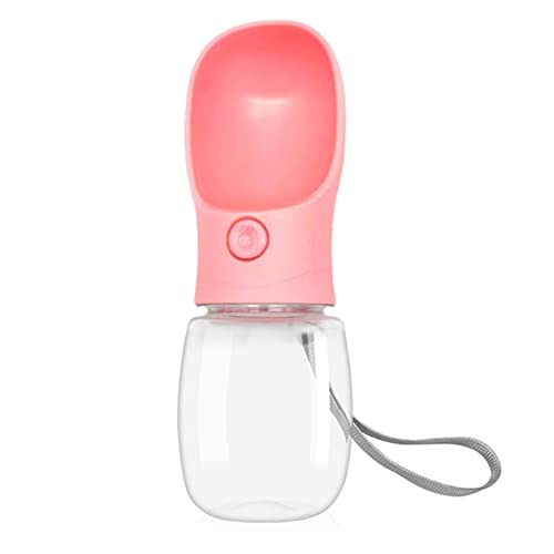 TAKOXIA Wasserflasche für Hunde, auslaufsicher, tragbar, mit Gurt, Haustier-Wasserspender, Schüssel-Kombination, 340 ml, Trinkwasserfütterung von TAKOXIA