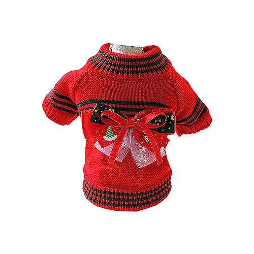 TAKOXIA Weihnachtspullover für Hunde, Haustier-Urlaubspullover, Pullover, Festival, Party, Cosplay, Kostüm, Welpen, Foto-Outfit von TAKOXIA