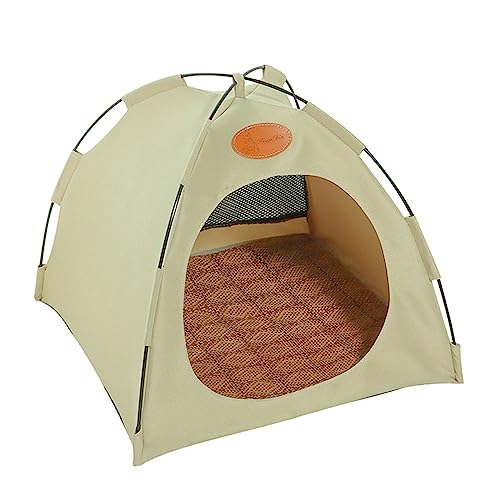 TAKOXIA Zeltbett für den Innenbereich, kleine Hunde, Kühlbett, Haus, Tipi, Zeltbett, Foto, Geschenk für Tipi von TAKOXIA