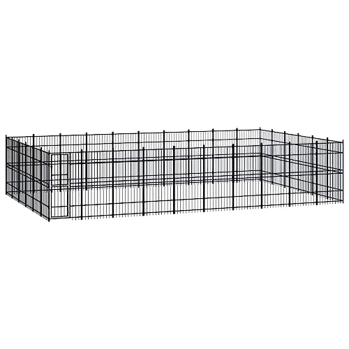 Home Furniture Garden Outdoor Hundehütte, Stahl, 55,3 m von TALCUS