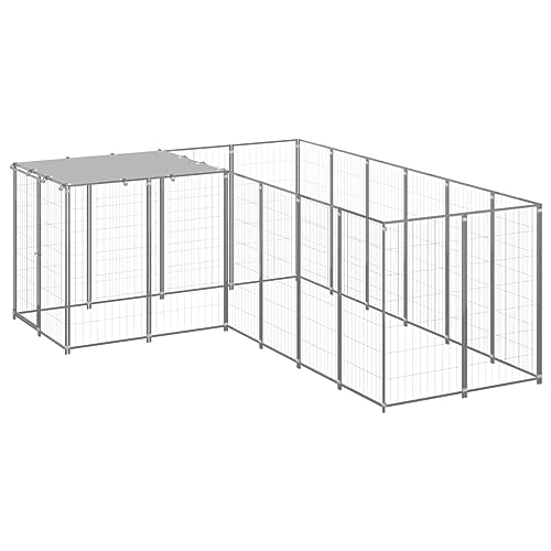 Startseite Möbel Hundehütte Silber 4,84 m² Stahl von TALCUS