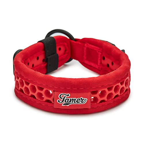 TAMER Softy Halsband | Breite 2,8cm | Umfang 30-36cm | rot von TAMER