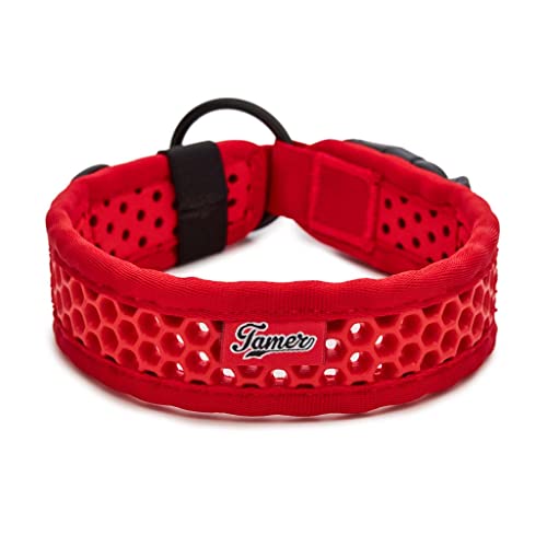 TAMER Softy Halsband | Breite 3,8cm | Umfang 35-41cm | rot von TAMER