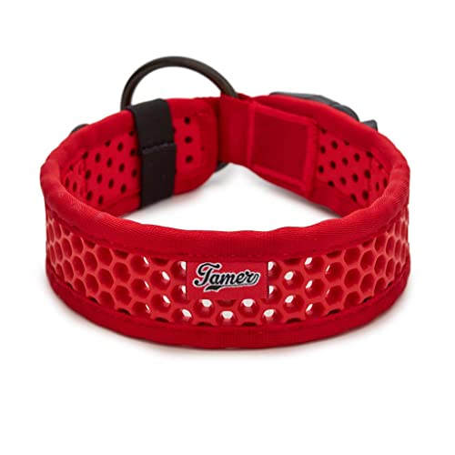 TAMER Softy Halsband | Breite 4,3cm | Umfang 50-56cm | rot von TAMER