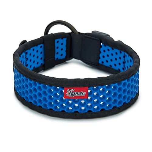 TAMER Softy Halsband | Breite 5,1cm | Umfang 45-51cm | schwarz/blau von TAMER