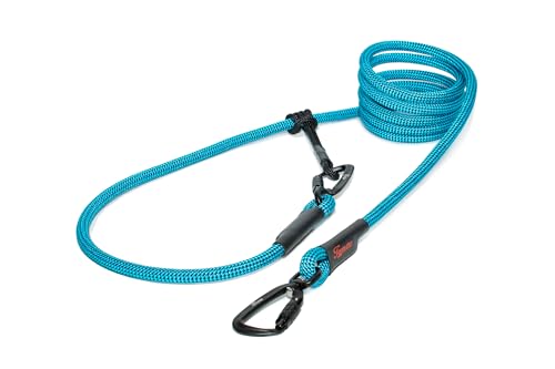 TAMER Hundeleine | Easy-Long Twist | Ø11mm - 3m - blau mit schwarzen Punkten von TAMER