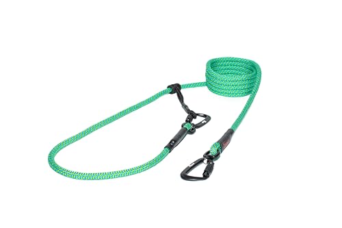 TAMER Hundeleine | EASY-LONG Twist | Ø9mm - 2,5m - blau mit grünem Swirl von TAMER
