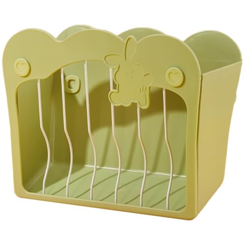 TANGPINGMAO Kaninchen -Heu -Feeder in/aus dem Käfigmontage 10x5x8 Zoll Heuhändler Minimalist und niedlich einfaches Füllen Kleiner Tierheuheuge für Meerschweinchen, Haustierversorgungen von TANGPINGMAO