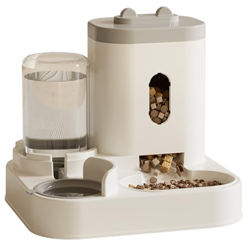 TANGPINGMAO Katzenfutter- und Wasserspender 2 in 1 Automatische Katzenfuttermittel Wasserer Abnehmbarer Katzenfutter und Wasserschale Setzen von TANGPINGMAO