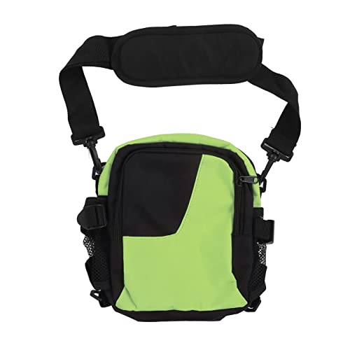 Hundeleckerli-Trainingstasche, Schulter-Handtasche für Haustiersnacks, mehrere Aufbewahrungstaschen, verstellbare Schnalle für Stabilität, Oxford-Stoffmaterial, zum Wandern, (Green and Black) von TANIQIACA