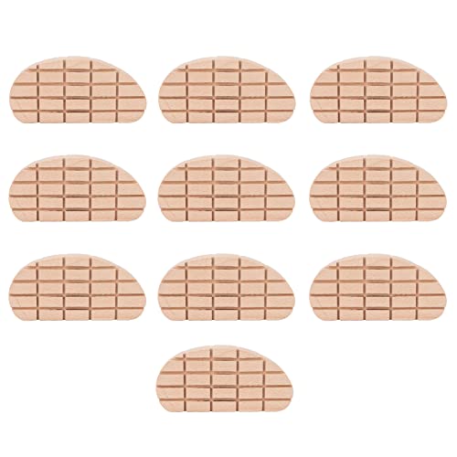 TANIQIACA 10 Stück Holz-Pferdehufpolster für Kühe, Pferde, atmungsaktive Kuhhuf-Trimmpolster mit starker Passform für die Hufwiederherstellung und -förderung, inklusive von TANIQIACA
