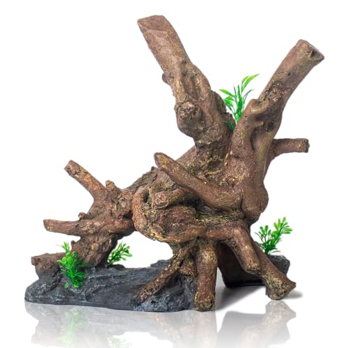 TAOMYPETS Aquarium Holz Kunstharz Holzdekor für Aquarien Fisch Tank Ornamente (H) von TAOMYPETS