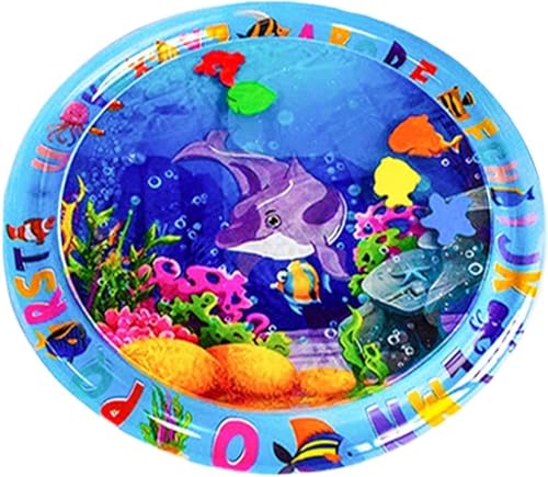 Wassermatte Katze | 65 cm Aqua Matte Für Katzen Und Hunde | Interaktives Spielzeug Wassermatte Für Katzen | Tummy Time Sensorische Wasserspielmatte Für Katzen | Verdickte Wassersensor Katzenspielzeug von TAOXUNLOVE