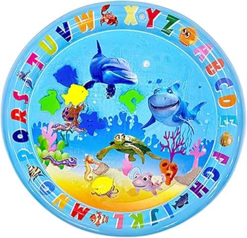 Wassermatte Katze | 65 cm Aqua Matte Für Katzen Und Hunde | Interaktives Spielzeug Wassermatte Für Katzen | Tummy Time Sensorische Wasserspielmatte Für Katzen | Verdickte Wassersensor Katzenspielzeug von TAOXUNLOVE