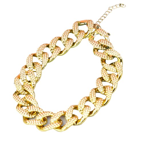 Halsketten für Haustiere, Dekorationen für Haustiere, dekorative Ketten Diamond-Gold 45cm von TAOYNJ