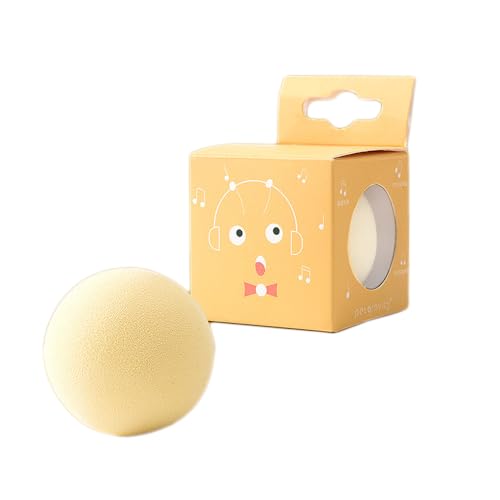 TAOYNJ Kitten Toy Ball, cat Teaser Ball, Catnip, Vocal Toys Yellow von TAOYNJ