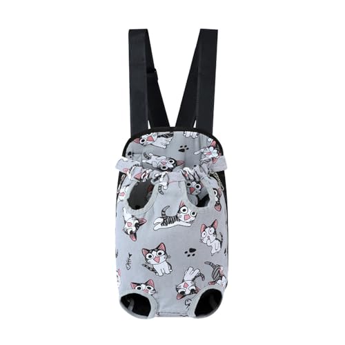 Tragbare Umhängetasche für Katzen, Pet Quadrangle Bag Grey XL von TAOYNJ