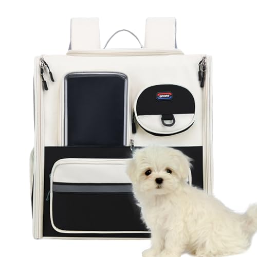 Haustiertragetasche | Transportboxen für kleine Hunde - Reisezubehör für Kätzchen, faltbare, freihändige Haustiertasche aus Oxford-Stoff für Katzen mit einem Gewicht von 22 Pfund und einen Hund Tarako von TARAKO