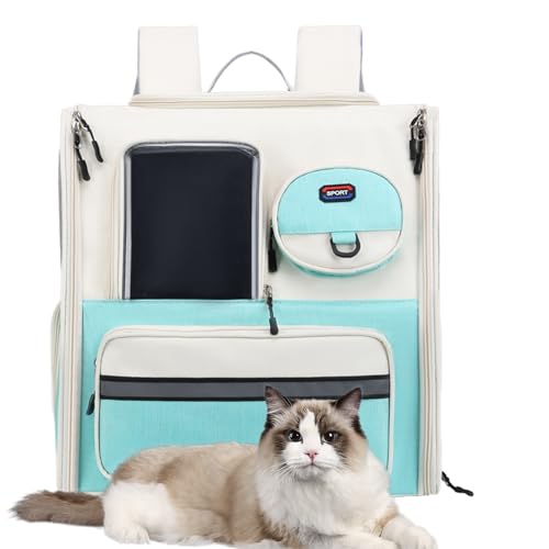 TARAKO Hundetragetasche | Transportbox für Katzen | Reisezubehör für Kätzchen, Faltbare, freihändige Haustiertasche aus Oxford-Stoff für Katzen mit einem Gewicht von 22 Pfund und einen Hund von TARAKO