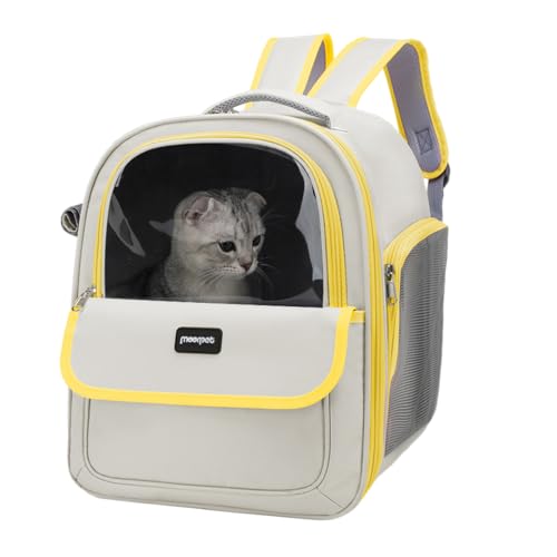 TARAKO Katzenrucksackträger, Katzenrucksacktasche,Belüftete Katzenrucksacktasche | Bequemes Katzenzubehör für kleine Hundetrage, Katzenwelpen-Rucksacktasche von TARAKO