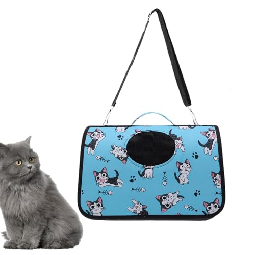 TARAKO Kleine Hundetragetasche, Haustiertragetasche | wasserdichte Transportbox für Haustiere aus Oxford-Stoff, leicht - Atmungsaktive, modische Reisetaschen, tragbares Haustier-Reisezubehör mit von TARAKO