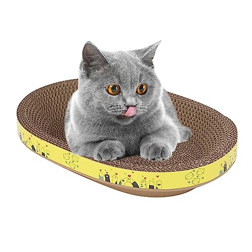 TARAKO Kratznapf für Katzen, Papp-Nestschale für den Innenbereich, verspieltes Mehrzweckspielzeug, schützt Wand, Sofa, Bett, Teppich und Möbel von TARAKO