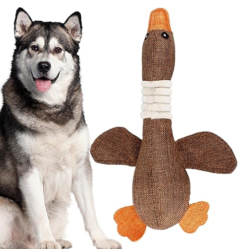 TARAKO Plüsch-Hundespielzeug mit Gänsen, atmungsaktiv, interaktives Spielzeug, Kauspielzeug, Hundebegleiter für mittelgroße und kleine Welpen, Katzen, Haustiere von TARAKO