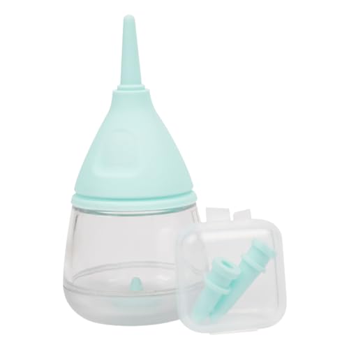 TARAKO Welpenflaschen zum Stillen, 35 ml Cartoon-Wassertropfen-Design-Kätzchenflasche, Welpen-Milchfutterspender für Kleintiere, Haustier-Flaschenfutterspender für Katzen und Hunde von TARAKO