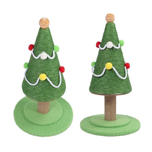 Weihnachtsbaum-Kratzbaum für Katzen, Stabile Struktur, Ermutigende Aktivität für Große Katzen, Schützende Möbel, Sisal-Material, für den Innenbereich (Mittel: 30 x 47 cm / 11,8 x von TARSHYRY