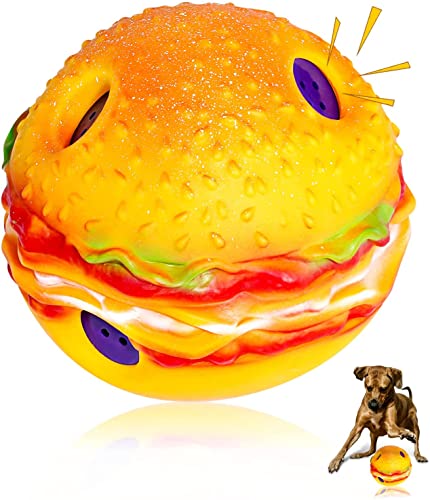 Hundeball Hundespielzeug Großer Ball, Hundeball Unzerstörbar Große Hunde Quietschend Interaktives Hundeball mit Zahnpflege-Funktion Robuster Hunde Ball Squeaky Dog Balls für Große Hunde Ø 14.5cm von TAUCHGOE