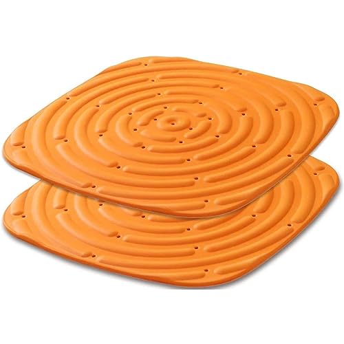 TAUIANE Hühnernestmatte, Hühnerstallmatte, Waschbare Hühnerstallmatte,Schwamm-Hühnernestmatte, Hühnerstall-Einstreumatten,Orange,2 PCS von TAUIANE