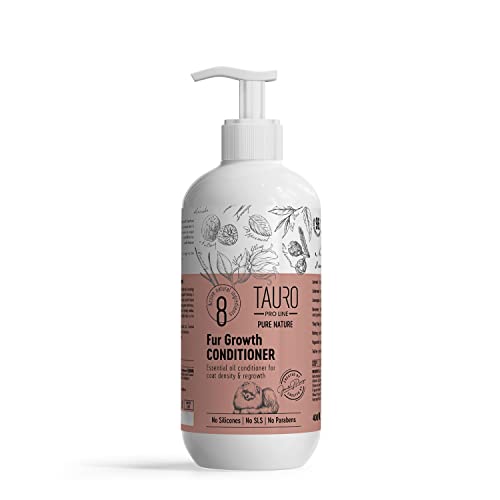 Tauro ProLine Pure Nature Fellwachstum Hunde und Katzen für Fellwachstum und Dichte Grooming Haustier Conditioner mit ätherischen Ölen für sanfte natürliche Fellpflege von TAURO PROLINE